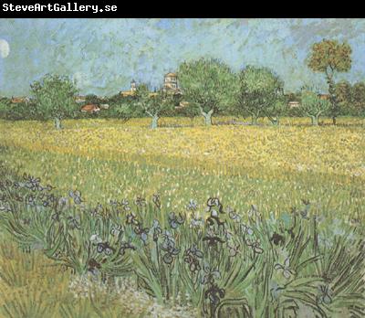 Vincent Van Gogh View of Arles with Irises in the Foreground (nn04)